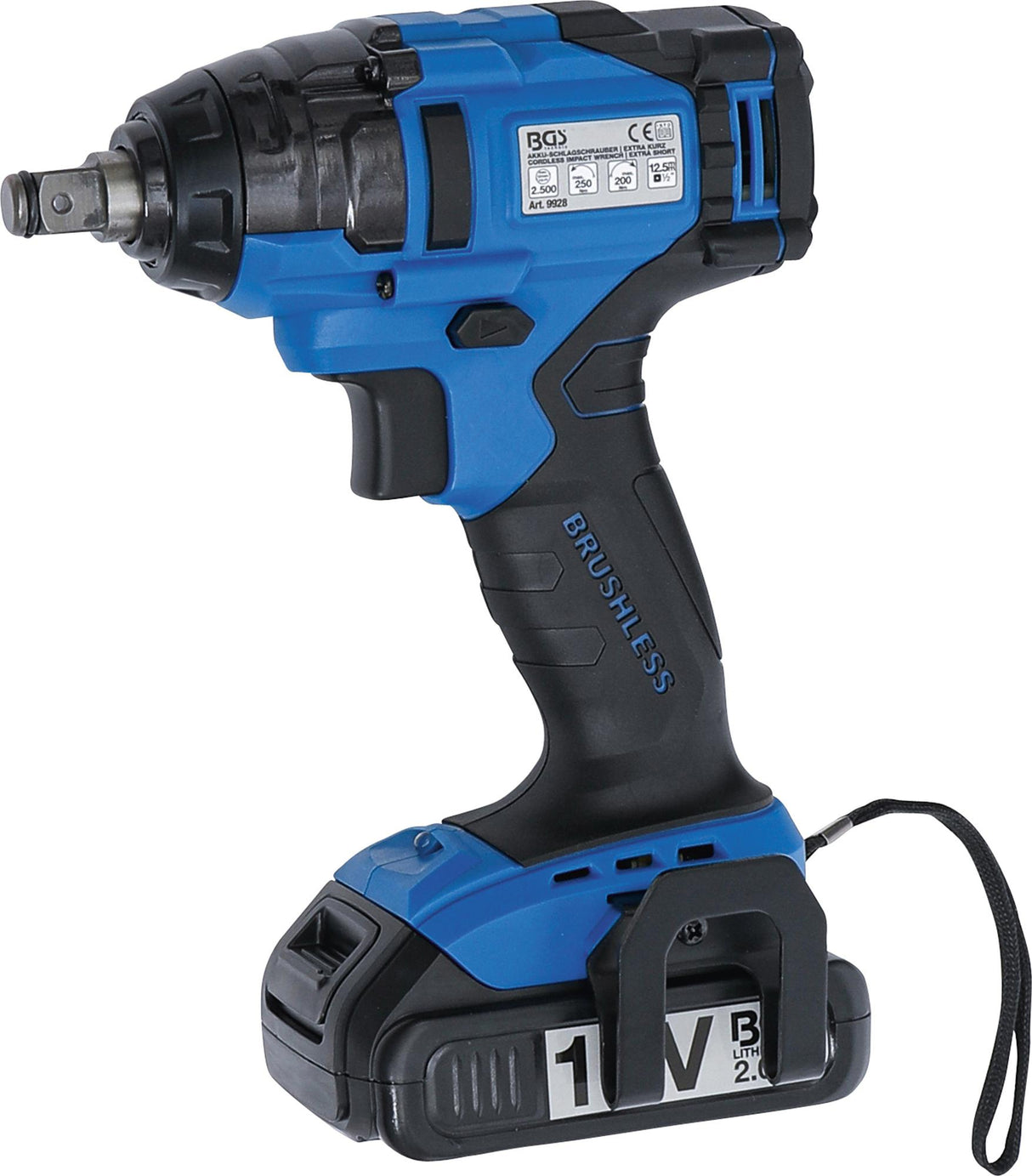 CORDLESS IMPACT WRENCH | EXTRA SHORT | 250 NM | MAX. 2.500 RPM | 18 V (9928)