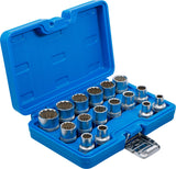 SOCKET SET, 12-POINT | 12.5 MM (1/2") DRIVE | 8 - 24 MM | 16 PCS. (2226)