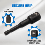 IMPACT ADAPTER AND UNIVERSAL JOINT SET | CR-MO | 17 PCS. (H640617)