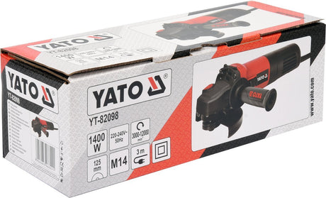 ANGLE GRINDER 1400W 125MM VARIABLE SPEED (YT-82098)