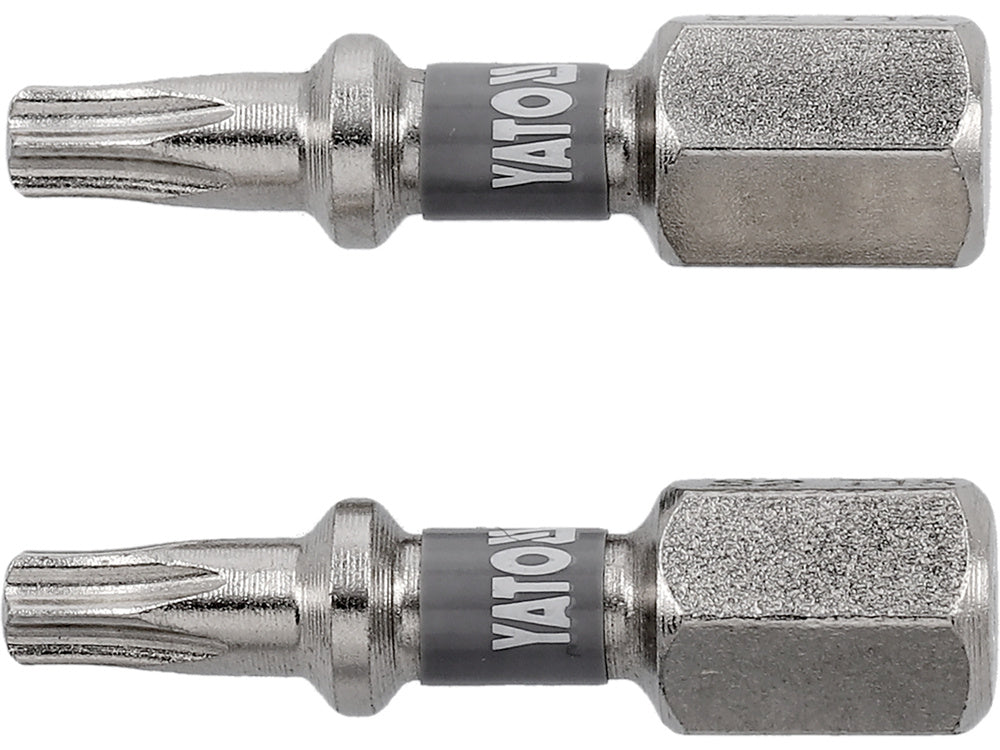 SCREWDRIVER BITS 1/4 25MM T15 2 PCS NI (YT-78012)