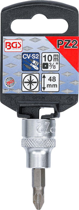 BIT SOCKET | 10 MM (3/8") DRIVE | CROSS SLOT PZ2 (2551)