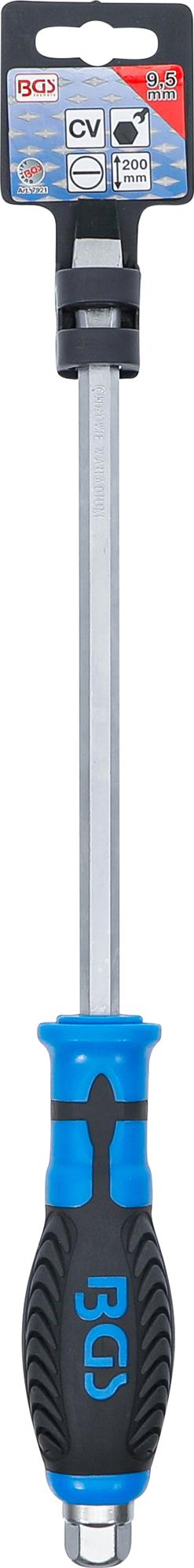 SCREWDRIVER | WITH EXTERNAL HEXAGON | SLOT SL 9.5 MM | BLADE LENGTH 200 MM (7921)