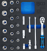 TOOL TRAY 2/3: SOCKET SET 12.5 MM (1/2 ") | 27 PCS. (4053)