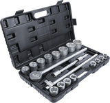SOCKET SET | 20 MM (3/4") DRIVE | 19-50 MM | 20 PCS. (1202)