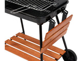 OUTDOOR GRILL | WITH SHELVES | 53X33 CM (99589)