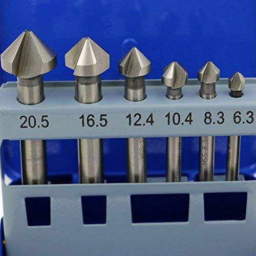 COUNTERSINK DRILL BIT SET | HSS | DIN 335 | 90° | 6 PCS. (SK1628)