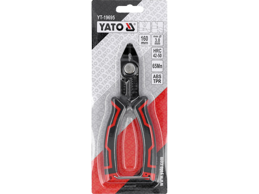 SMALL WIRE CUTTER & STRIPPER 160MM (YT-19695)