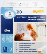 SEAL F.WINDOWS&DOORS EPDM T.D WHITE 6M (76752)