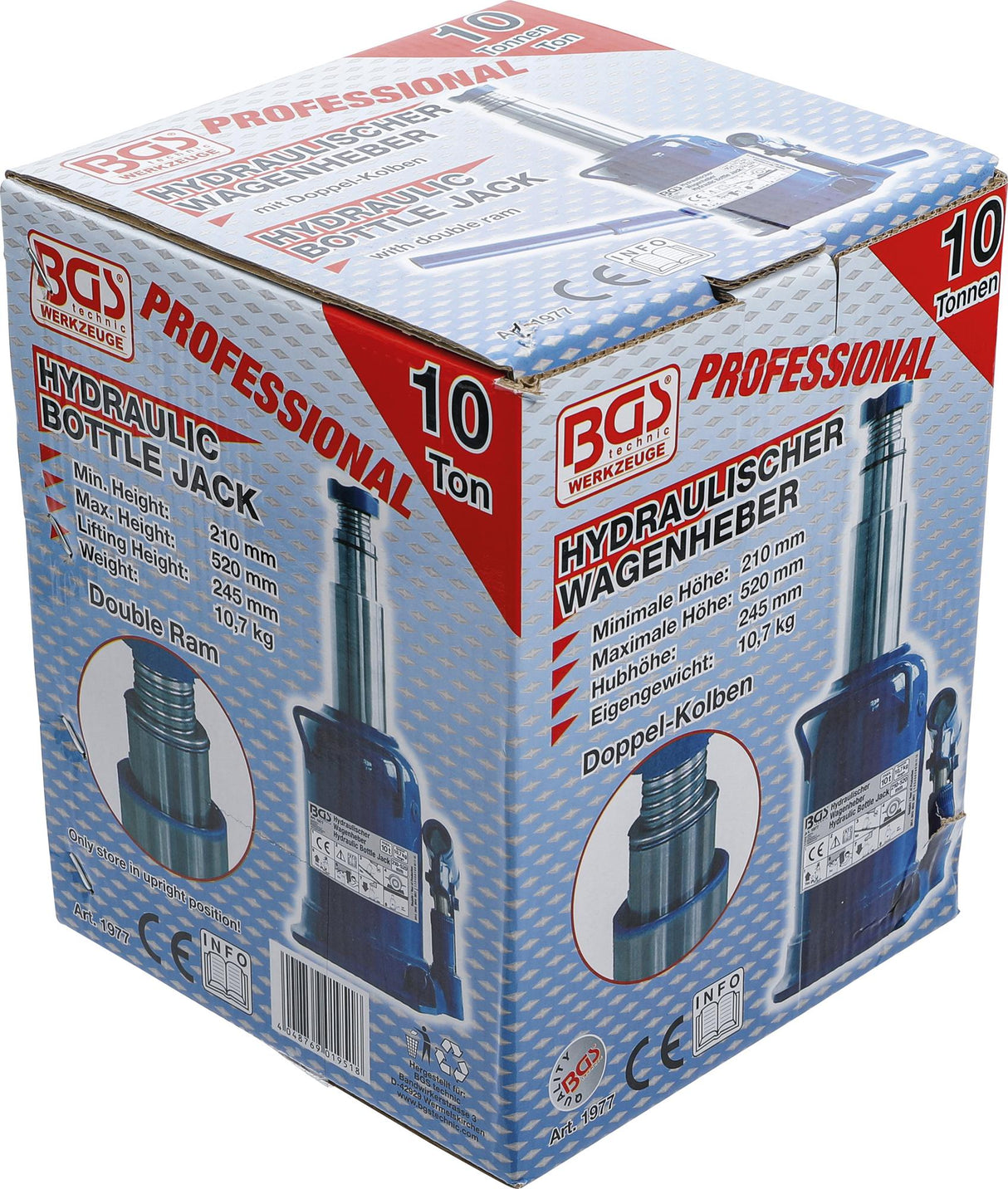 HYDRAULIC BOTTLE JACK | 10 T (1977)