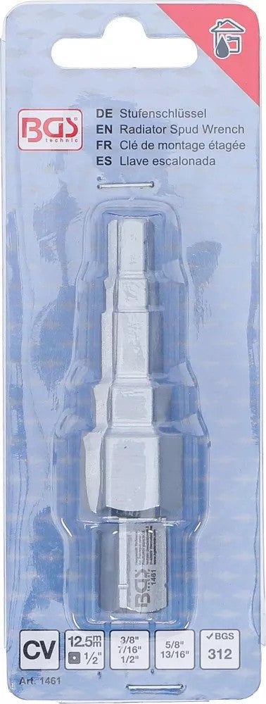 RADIATOR SPUD WRENCH | 12.5 MM (1/2") DRIVE | 5 STEPS (1461)