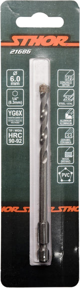 UNIVERSAL DRILL WITH HEX SHANK 6,0MM (21686)