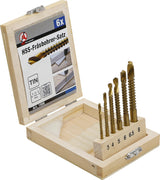HSS MILLING DRILL SET | TITANIUM COATED | 3 - 8 MM | 6 PCS. (1996)