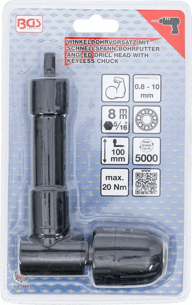 ANGLED DRILL HEAD WITH KEYLESS CHUCK (4847)