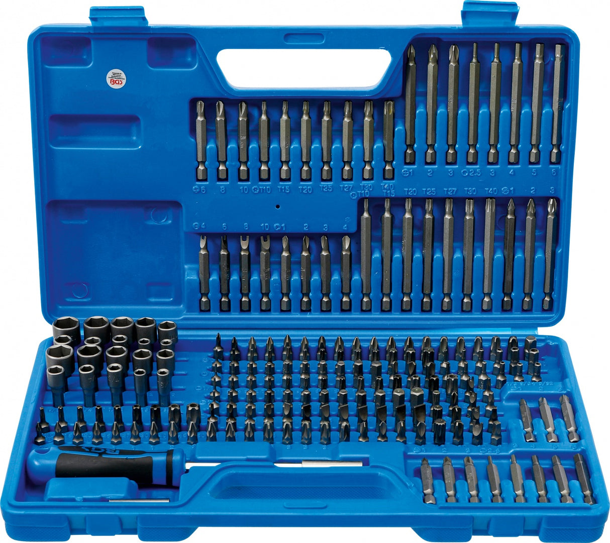 UNIVERSAL-/SECURITY BIT SET | 6.3 MM (1/4") DRIVE | 208 PCS. (20103)