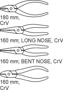 PVC TRAY WITH 4PCS PLIERS (YT-5534)