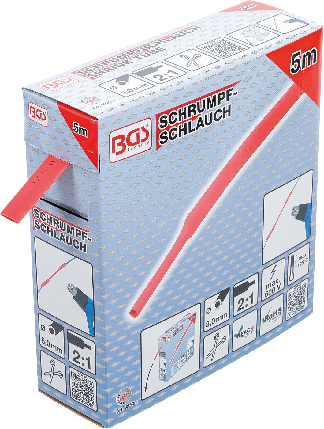 SHRINK TUBE BOX | RED | Ø 8 MM | 5 M (6852-1)