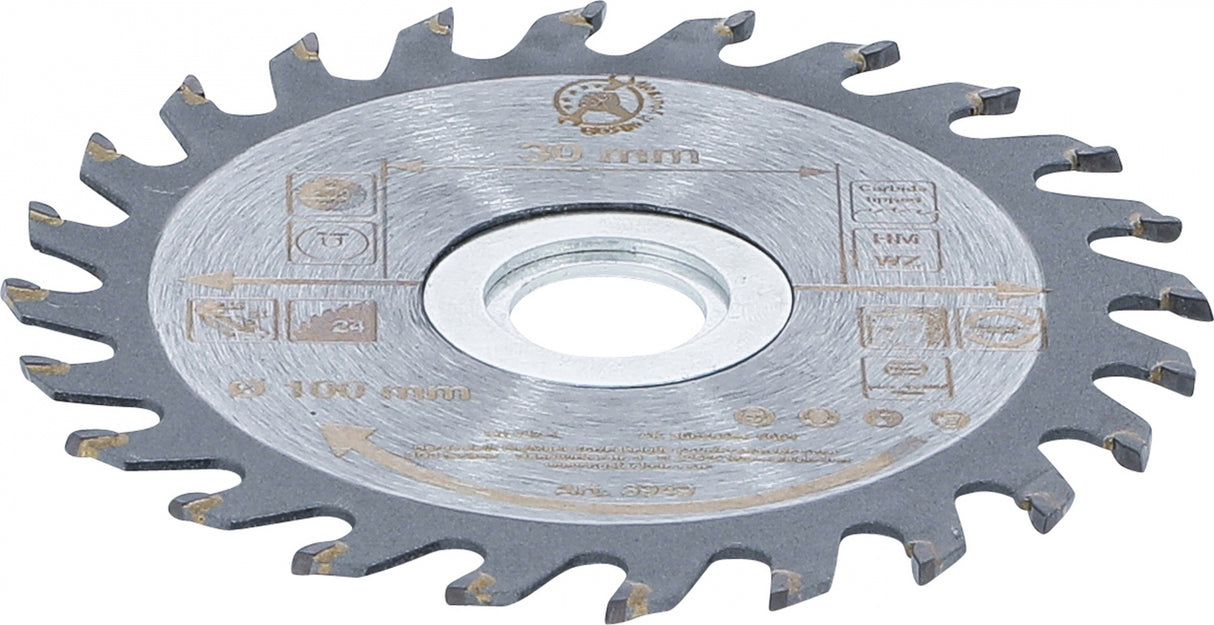 CARBIDE TIPPED CIRCULAR SAW BLADE | Ø 100 X 30 X 2.1 MM | 24 TEETH (3949)