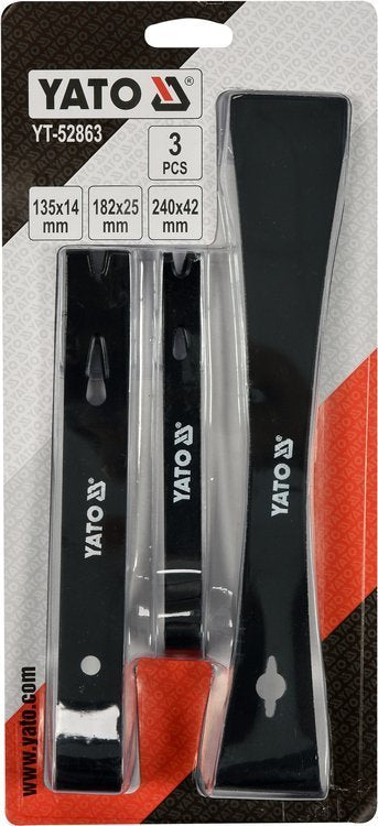PRY BAR, SCRAPER SET 3 PCS (YT-52863)