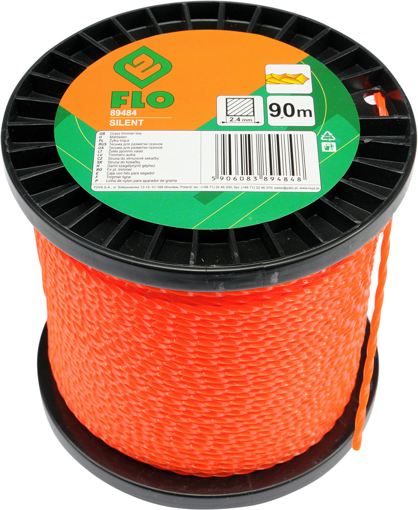 GRASS TRIMMER LINE 2.4MMX90M SILENT (89484)