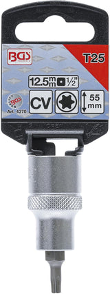BIT SOCKET | 12.5 MM (1/2") DRIVE | T-STAR (FOR TORX) T25 (4370)