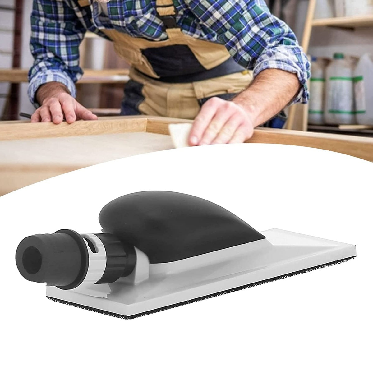 HAND SANDING BLOCK WITH DUST EXTRACTION | 70 X 200 MM (H130513)