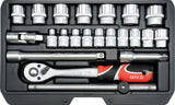 SOCKET SET 3/8" 22PCS (YT-38561)