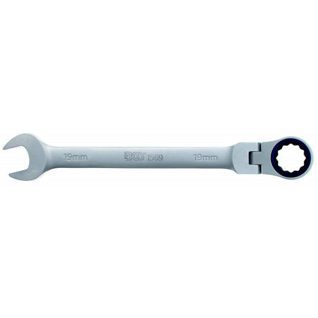 FLEX HEAD RATCHET WRENCH 72 TEETH CR-V 19 MM (1569)