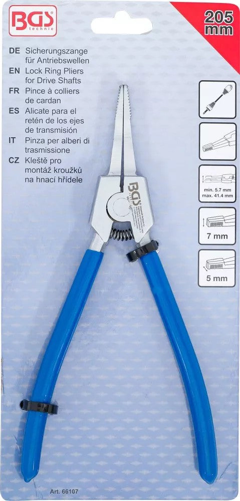 LOCK RING PLIERS FOR DRIVE SHAFTS | STRAIGHT (66107)