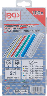 SHRINK TUBE ASSORTMENT | COLOURED | 100 PCS. (8123)
