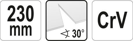 SHEET METAL SHEARS | FOR FORMING TRIANGULAR CUT 30° ANGLE | 230 MM (YT-18970)