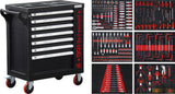 WORKSHOP TROLLEY | 7 DRAWERS | 1 SIDE DOOR | WITH 250 TOOLS (6058)
