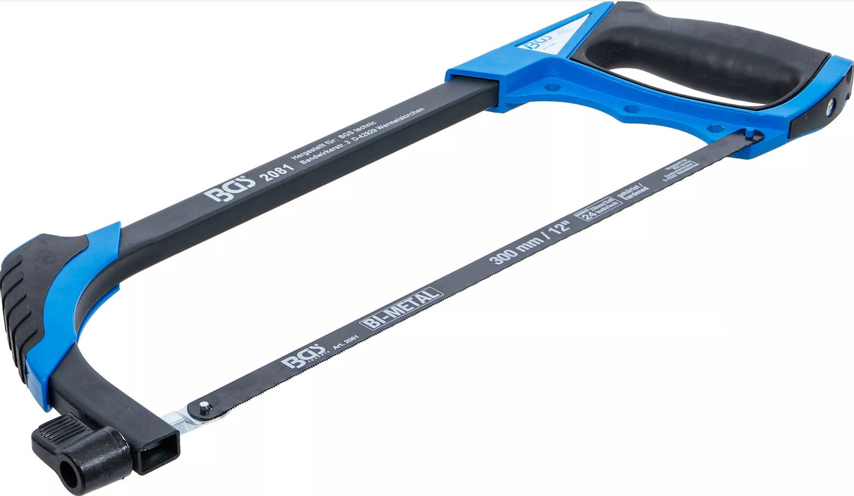 ALUMINIUM HACKSAW FRAME | INCL. HSS SAW BLADE | 300 MM (2081)