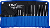 PARALLEL PIN PUNCH SET | 100-150-200 MM | 1.5 - 9.5 MM | INCL CENTRE PUNCHES | 18 PCS. (1695)