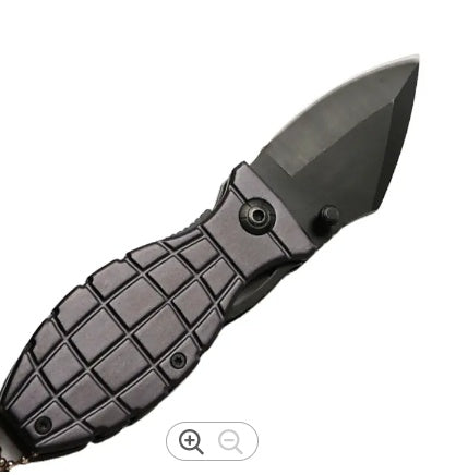 BENT KNIFE | ALUMINUM HANDLE WITH BLACK FINISH | 15.5 CM (FK6B)