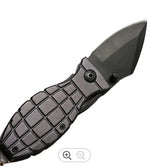 BENT KNIFE | ALUMINUM HANDLE WITH BLACK FINISH | 15.5 CM (FK6B)