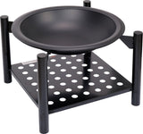 STEEL STOVE | GRATE | WITH FIREWOOD HOLDER | 50 CM (99713)