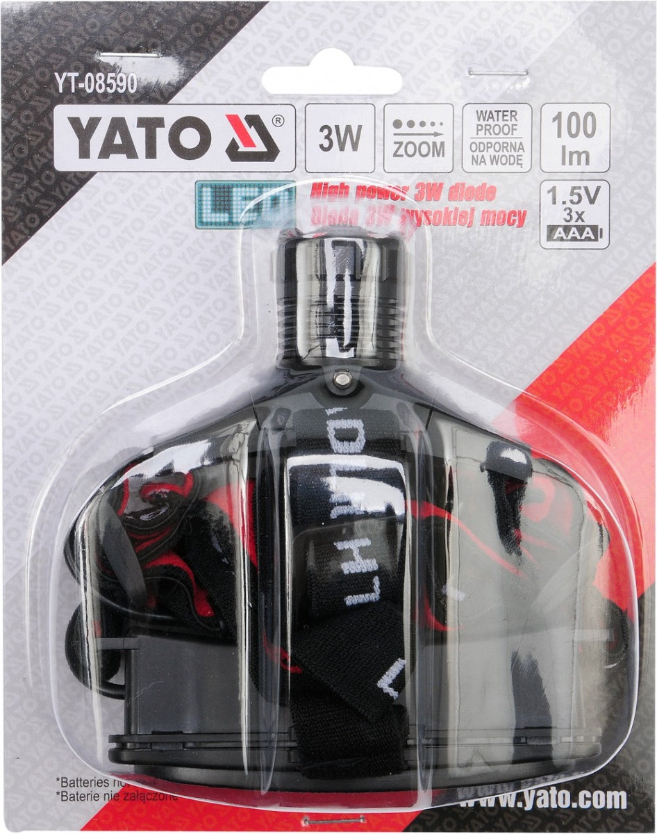 HEADLAMP W. ZOOM (YT-08590)