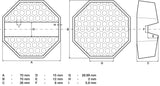 RUBBER PAD | FOR FLOOR JACK | 70 X 70 X 26 MM (72109)
