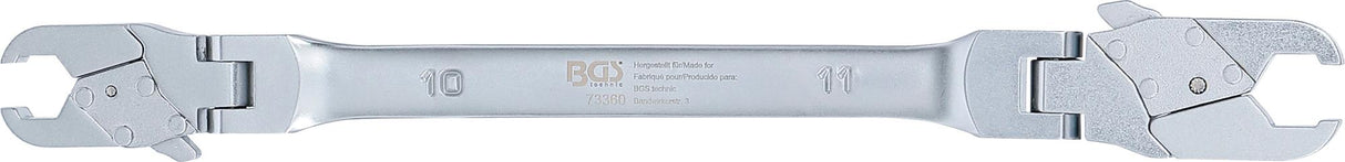 BRAKE PIPE WRENCH WITH RATCHETING FUNCTION | 10 X 11 MM (73360B)