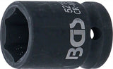 IMPACT SOCKET, HEXAGON | 12.5 MM (1/2") DRIVE | 19 MM (5219)
