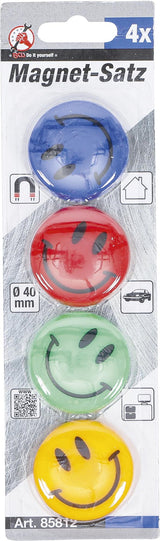 MAGNET SET | "SMILE" | Ø 40 MM | 4 PCS. (85812)