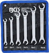 DOUBLE RING SPANNER SET, OPEN TYPE | 8 X 9 - 18 X 19 MM | 6 PCS. (1745)