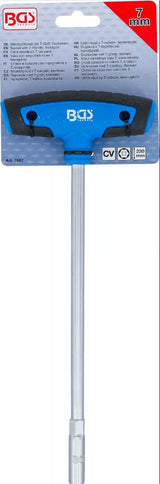 SOCKET WITH T-HANDLE, HEXAGON | 7 MM (7807)