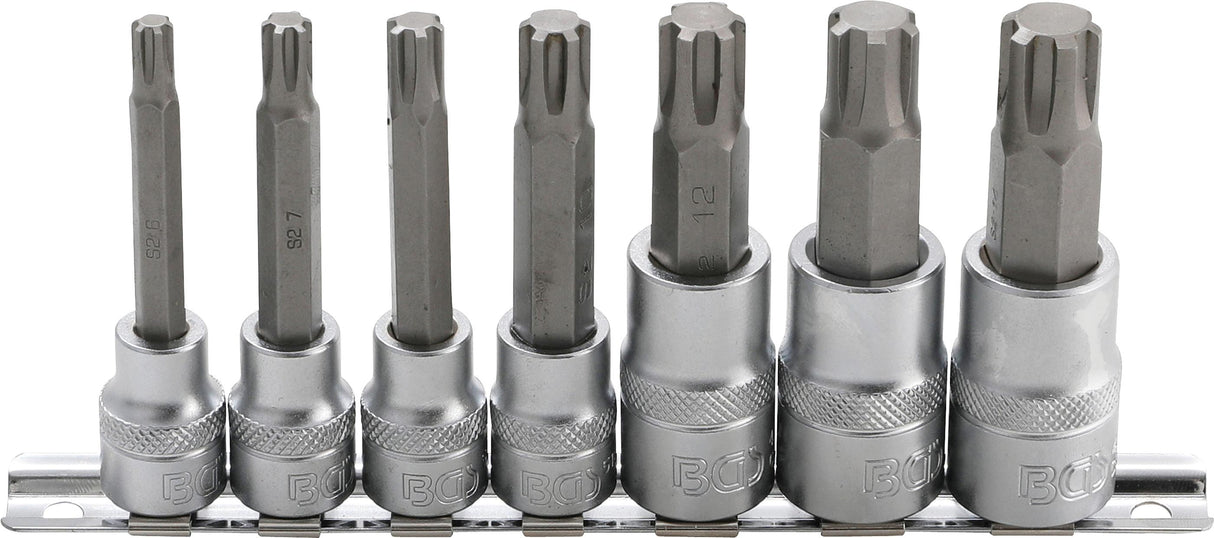 BIT SOCKET SET | 10 MM (3/8") / 12,5 MM (1/2") DRIVE | SPLINE (FOR RIBE) M6 - M14 | 7 PCS. (5185)
