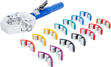 CRIMPING PLIERS SET | HYDRAULIC | FOR PRESS CONNECTIONS ON HOSE LINES (72093)