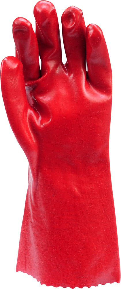 WORKING GLOVES, PVC RED 36CM (74151)