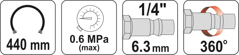 INFLATING GUN WITH MANOMETER (YT-23701)