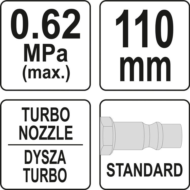 AIR BLOW GUN TURBO LONG (YT-23723)