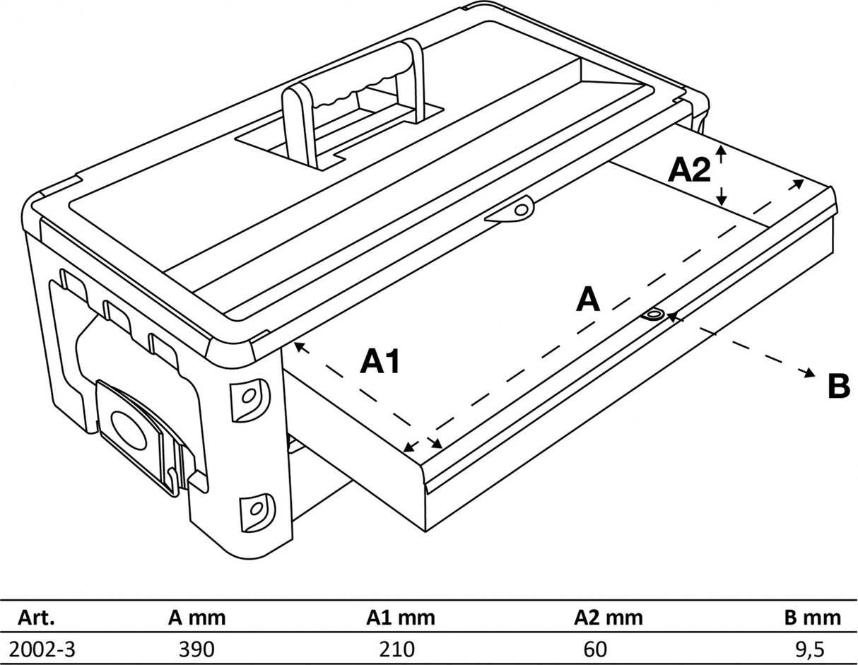 HARD-TOP TOOL CASE ATTACHMENT | 2 DRAWERS | FOR BGS 2002 (2002-3)